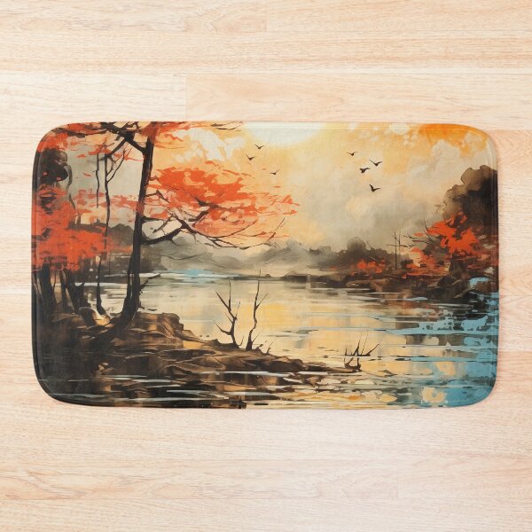 Item preview, Japan's Golden Embrace: Autumn Watercolor Art designed and sold by aricutcia.