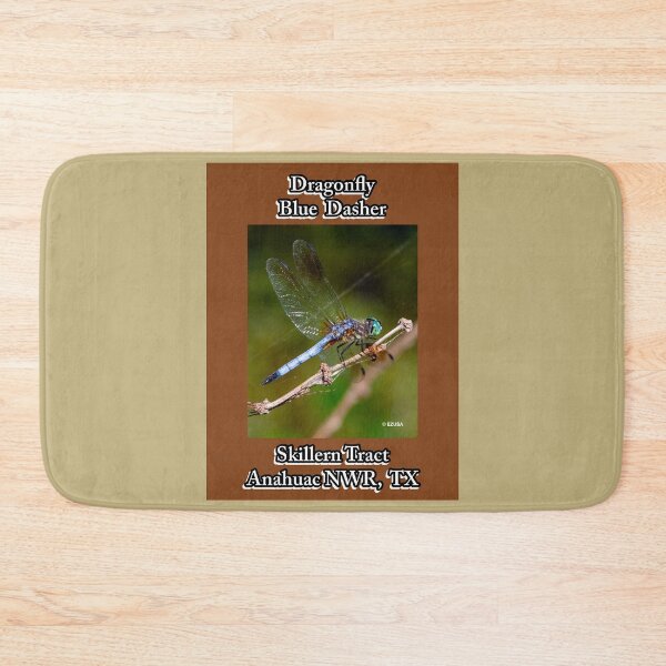 Item preview, Give A Dragonfly Kiss To Your Lover ~ Dragonfly: Blue Dasher, Skillern Tract, Anahuac NWR, Chambers County, Texas, USA. designed and sold by MoreEZUSA-Here.