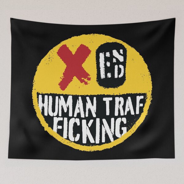 Item preview, End Human Trafficking Urban Street Art - Anti Slavery Happy Face Design designed and sold by pelagio.