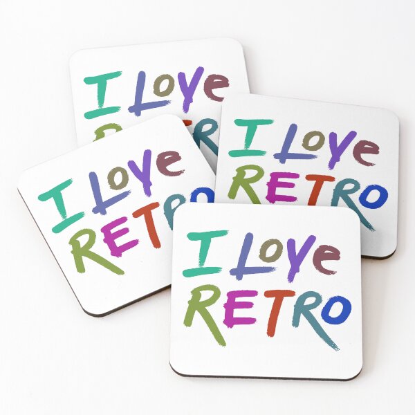 Item preview, hand made i love retro themed design designed and sold by ironpalette.