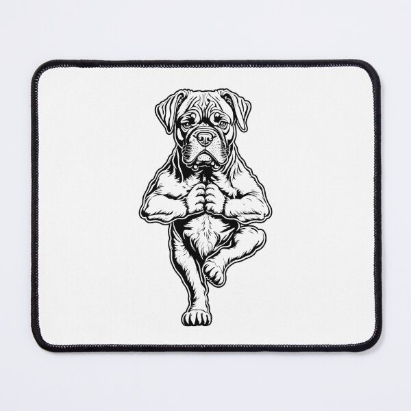 Item preview, Boxer Yoga Puppy Dog Funny Dogs Tree Pose Vrikshasana designed and sold by GrandeDuc.