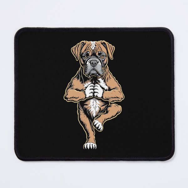 Item preview, Boxer Yoga Puppy Dog Funny Dogs Tree Pose Vrikshasana designed and sold by GrandeDuc.