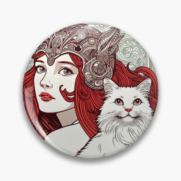 Item preview, Girl and white cat n.5 designed and sold by Carnisch.