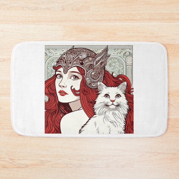 Item preview, Girl and white cat n.5 designed and sold by Carnisch.