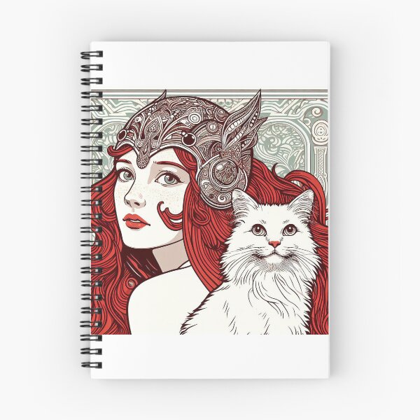 Item preview, Girl and white cat n.5 designed and sold by Carnisch.