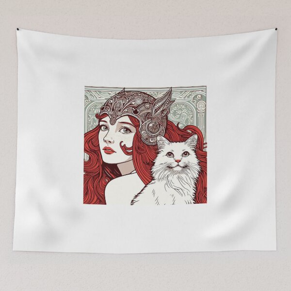 Item preview, Girl and white cat n.5 designed and sold by Carnisch.