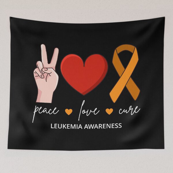 Item preview, Peace Love Cure - Leukemia Awareness II designed and sold by Lemon Pepper.