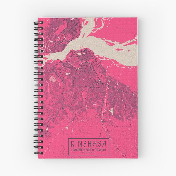 Item preview, Kinshasa City Map DR Congo  - Blossom designed and sold by deMAP.