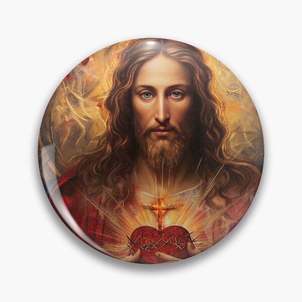 Item preview, Sacred Heart of Jesus version 2 designed and sold by Claudia Bartoli-McKinney.