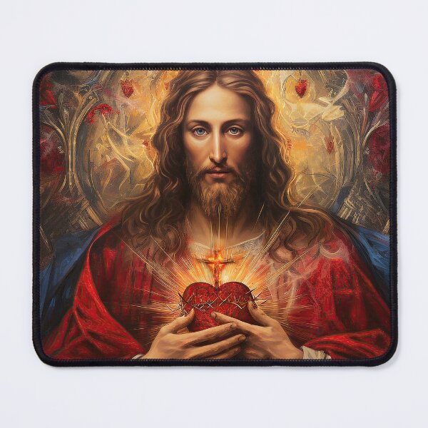 Item preview, Sacred Heart of Jesus version 2 designed and sold by Claudia Bartoli-McKinney.