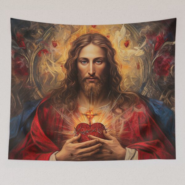 Item preview, Sacred Heart of Jesus version 2 designed and sold by Claudia Bartoli-McKinney.