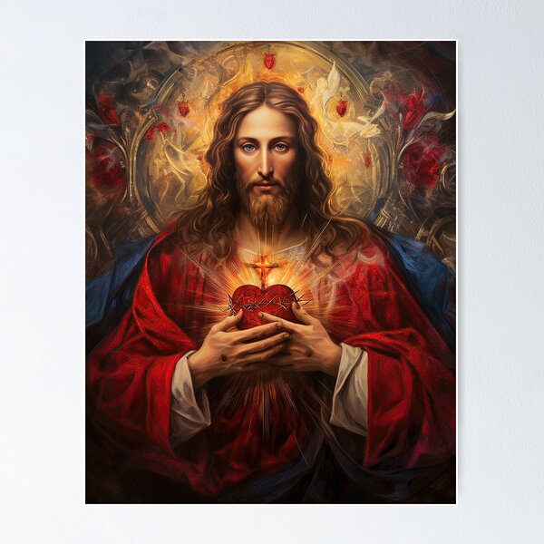 Sacred Heart of Jesus Canvas Wall Art