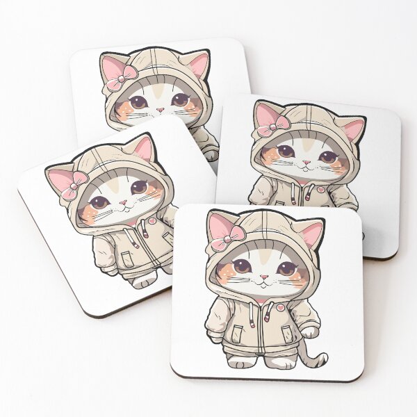 Item preview, Kawaii Cat Outfit Winter Fashion designed and sold by DavidCreator.