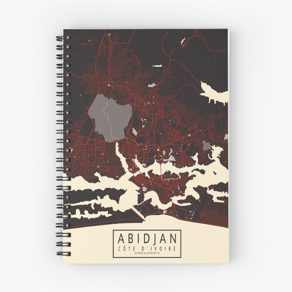 Item preview, Abidjan City Map of Côte d'Ivoire - Vector designed and sold by deMAP.
