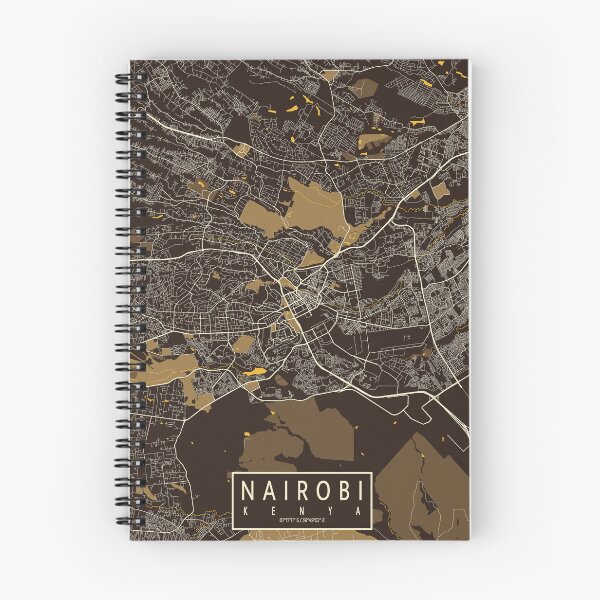 Item preview, Nairobi City Map of Kenya - Pastel designed and sold by deMAP.