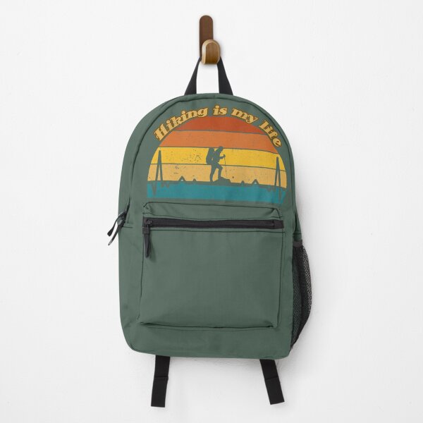 Item preview, Hiking is my life - grunge retro sun designed and sold by VandJStore.