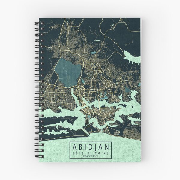 Item preview, Abidjan City Map of Côte d'Ivoire - Summer designed and sold by deMAP.