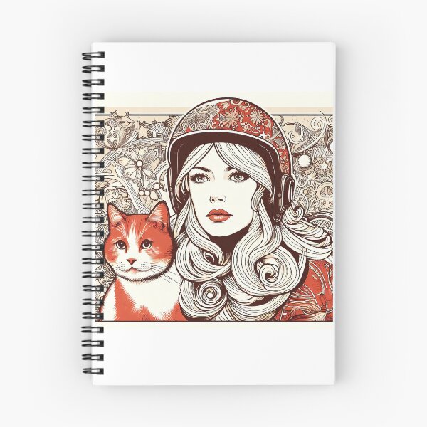 Item preview, Girl and red cat n.1 designed and sold by Carnisch.