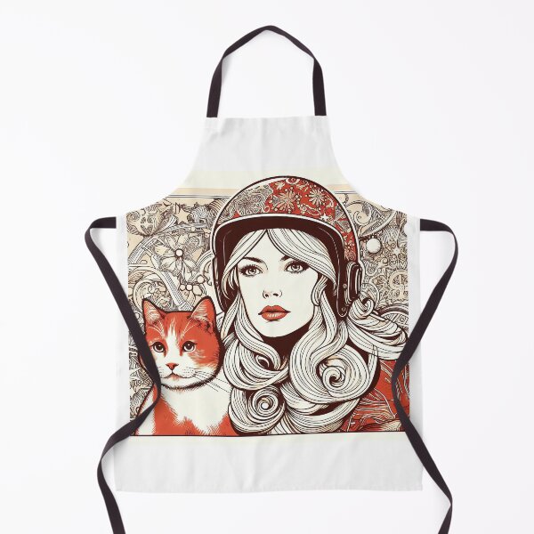 Item preview, Girl and red cat n.1 designed and sold by Carnisch.