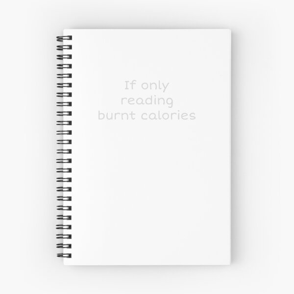 Item preview, If only reading burnt calories slogan  designed and sold by Jenny Meehan Art Prints and Patterns  .