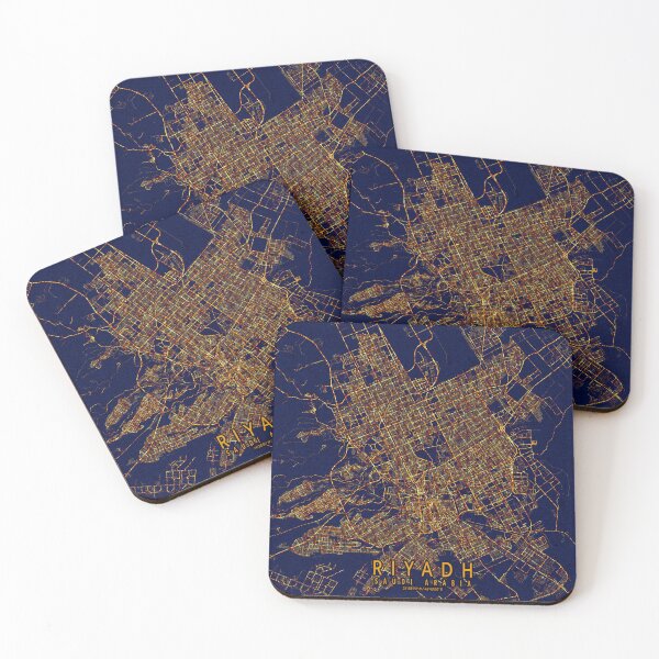 Item preview, Riyadh, Saudi Arabia Map -  City At Night designed and sold by deMAP.