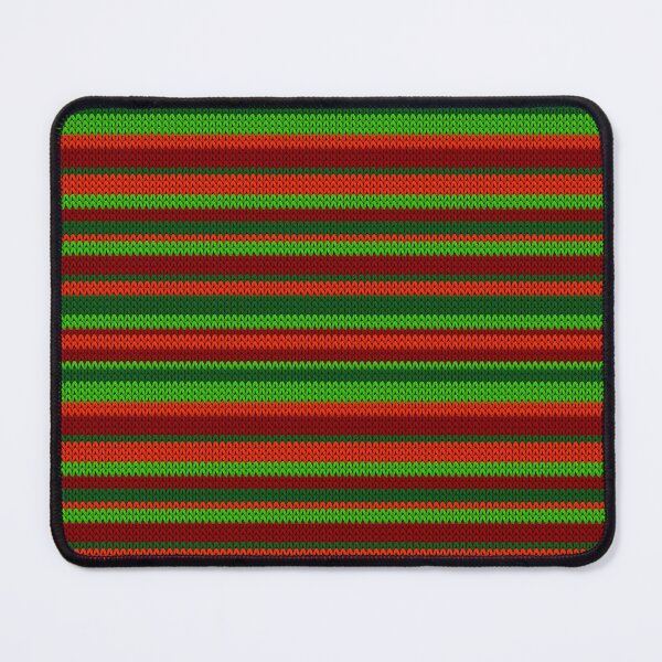 Item preview, Christmas sweater striped knitted pattern design. Red green winter knitwear print. Traditional Christmas style. designed and sold by sunward.