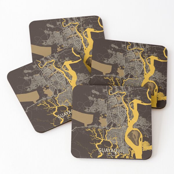 Item preview, Guayaquil City Map of Ecuador - Pastel designed and sold by deMAP.