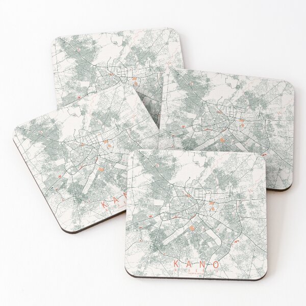 Item preview, Kano City Map of Nigeria  - Bohemian designed and sold by deMAP.