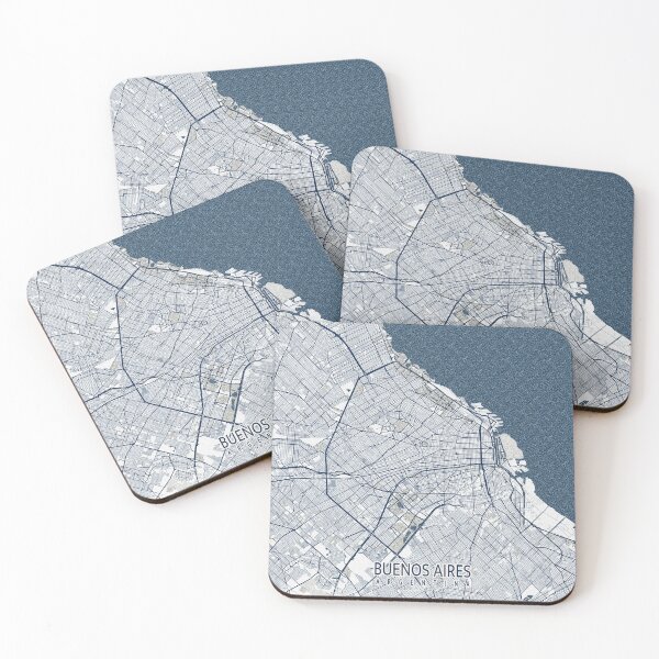 Item preview, Buenos Aires City Map of Argentina - Coastal designed and sold by deMAP.