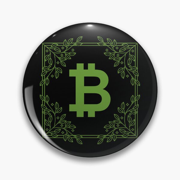 Item preview, Bitcoin Vintage Leaf Frame - Crypto Logo designed and sold by GetCryptoSwag.