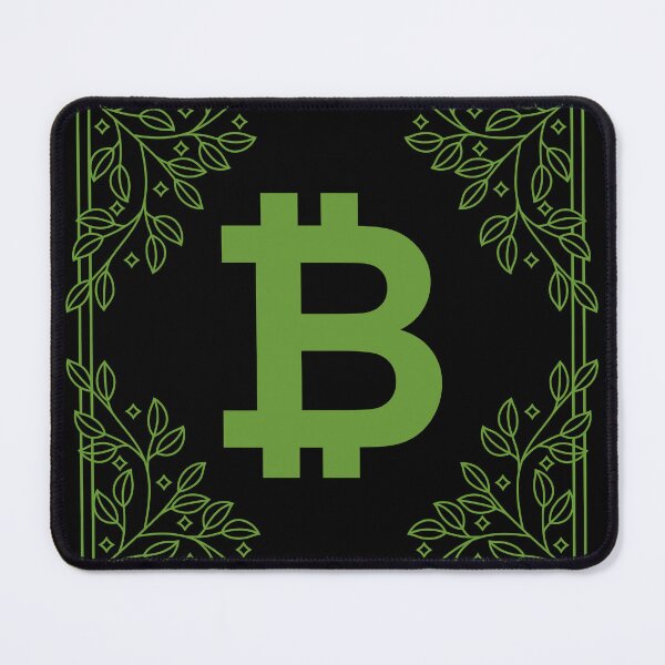 Item preview, Bitcoin Vintage Leaf Frame - Crypto Logo designed and sold by GetCryptoSwag.
