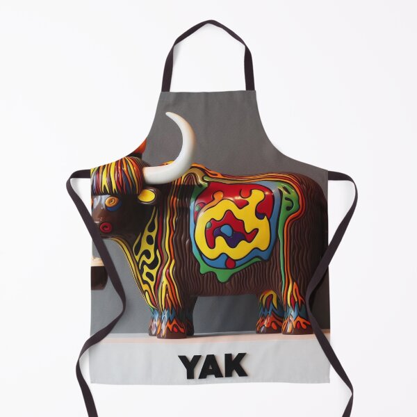 Item preview, Yak Drinking Hot Chocolate, Neo-Expressionist Sculpture designed and sold by ComputerContent.