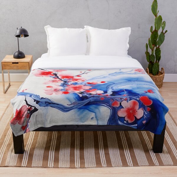 Item preview, Sakura Whispers: Abstract Watercolor Art for Cherry Blossom Lovers designed and sold by aricutcia.