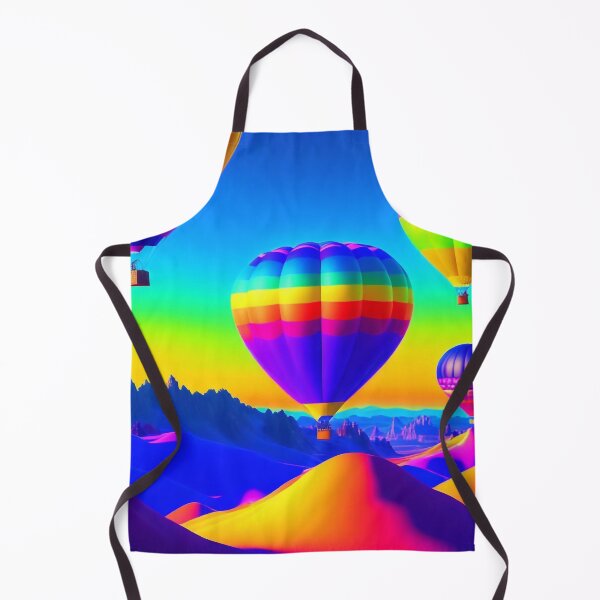 Item preview, Rainbow-colored hot air balloons designed and sold by M-Y-A-R-T-.