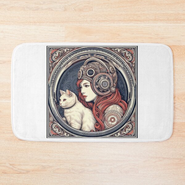 Item preview, Girl and white cat n.3 designed and sold by Carnisch.