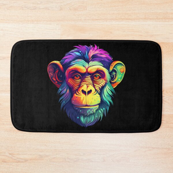 Item preview, Monkey Madness in Vibrant Psychedelic Shades Watercolor designed and sold by meganohm.