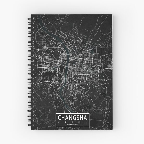 Item preview, Changsha City Map of Hunan, China - Dark designed and sold by deMAP.