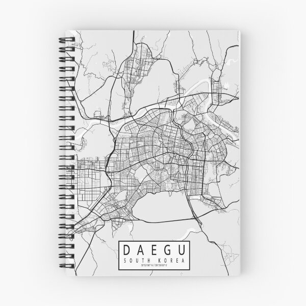 Item preview, Daegu City Map of South Korea - Light designed and sold by deMAP.