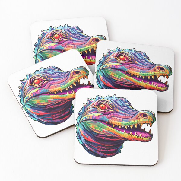 Item preview, Bold Crocodile Colors for Adventurous Psychedelic Zoo designed and sold by meganohm.