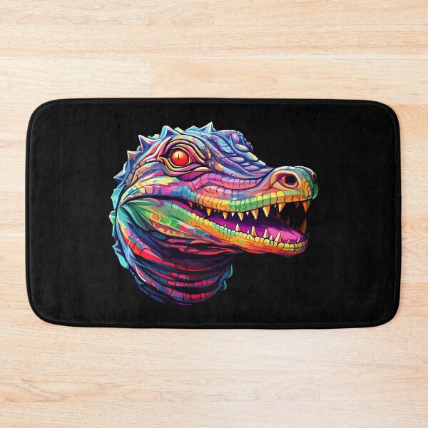 Item preview, Bold Crocodile Colors for Adventurous Psychedelic Zoo designed and sold by meganohm.