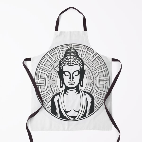 Item preview, Buddha Black White home decoration for yoga and focus of attention , art 3D statue designed and sold by MartynGrey.