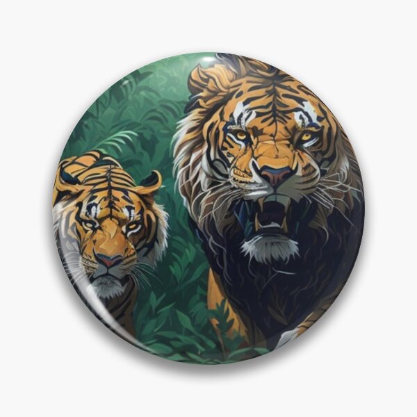 Item preview, Lion vs Tiger designed and sold by vectorillus.