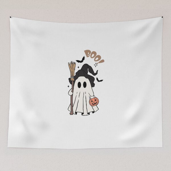 Item preview, Minimalistic Cream Ghost Halloween designed and sold by Lab4YourStyle.