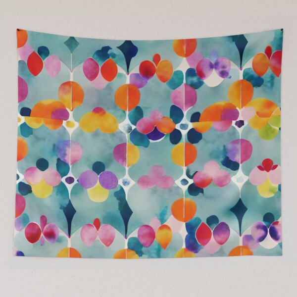 Item preview, Cheerful Bright Watercolour Pattern designed and sold by AuraDesigner.
