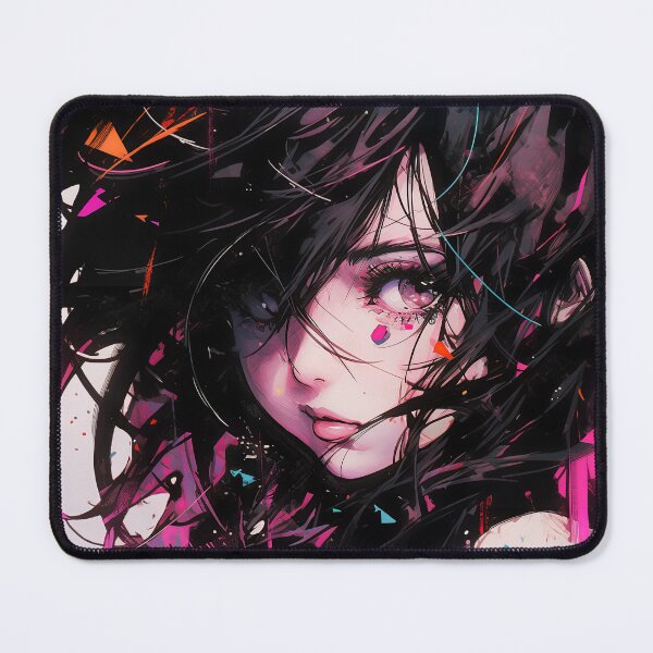Item preview, Cool Abstract Graffiti Black and Pink Anime Girl designed and sold by bubblegoth.