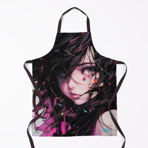 Item preview, Cool Abstract Graffiti Black and Pink Anime Girl designed and sold by bubblegoth.