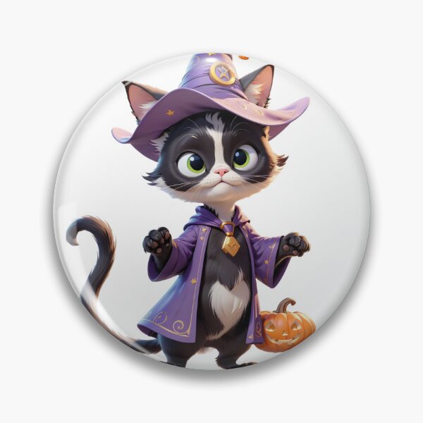 Artikelvorschau, Halloween-Cartoon-Katzenhexe entworfen und verkauft von cArtToonShop.