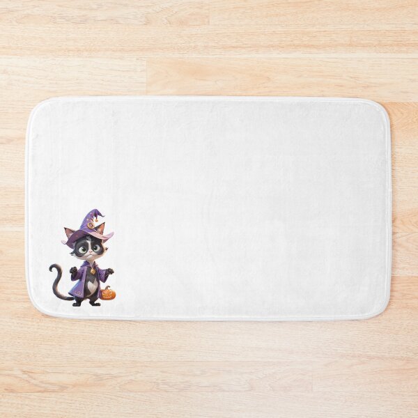 Item preview, Halloween Cartoon Cat Witch designed and sold by cArtToonShop.