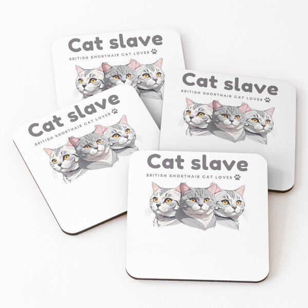 Item preview, Cat slave - British Shorthair Cat Lover designed and sold by mamacub.