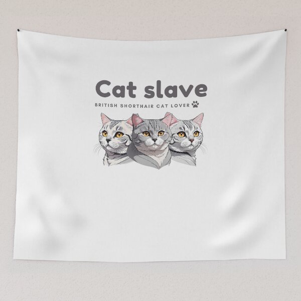 Item preview, Cat slave - British Shorthair Cat Lover designed and sold by mamacub.
